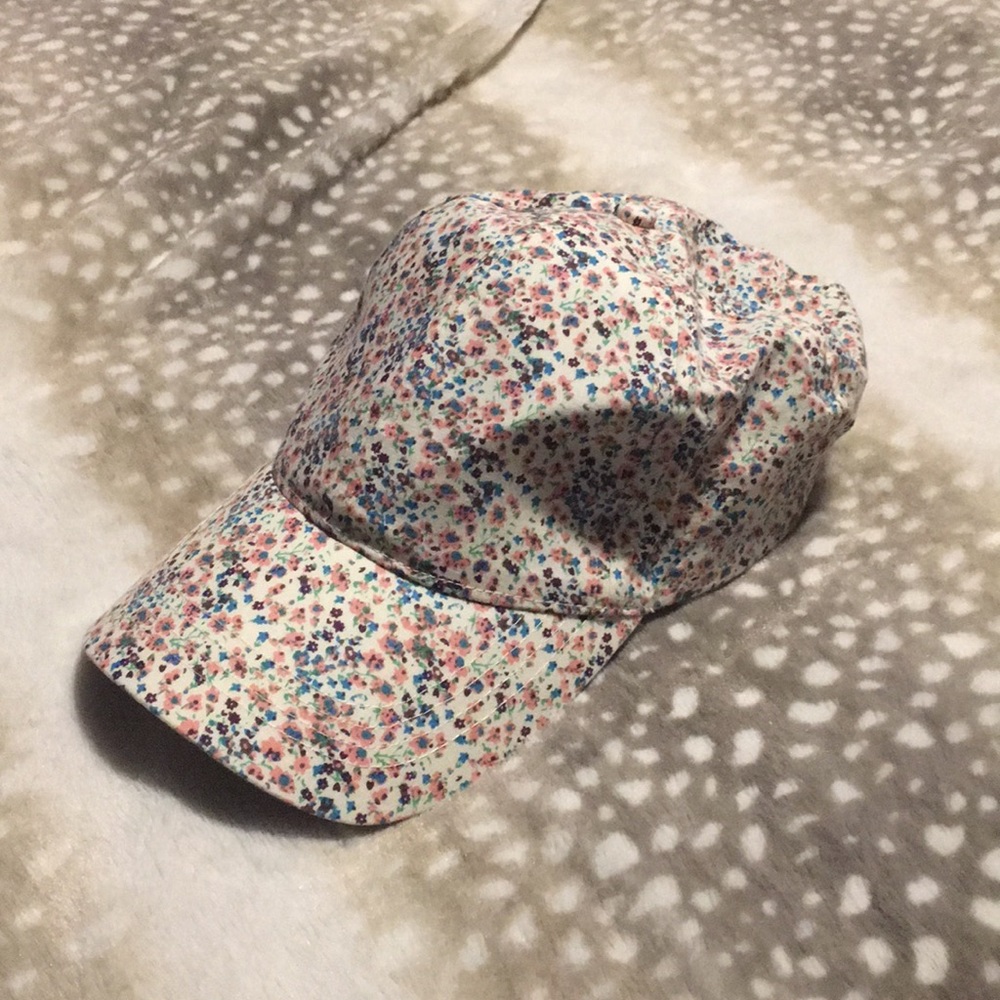 Floral ball cap